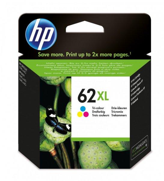 HP C2P07AE No.62XL Eredeti Háromszínű CMY Tintapatron