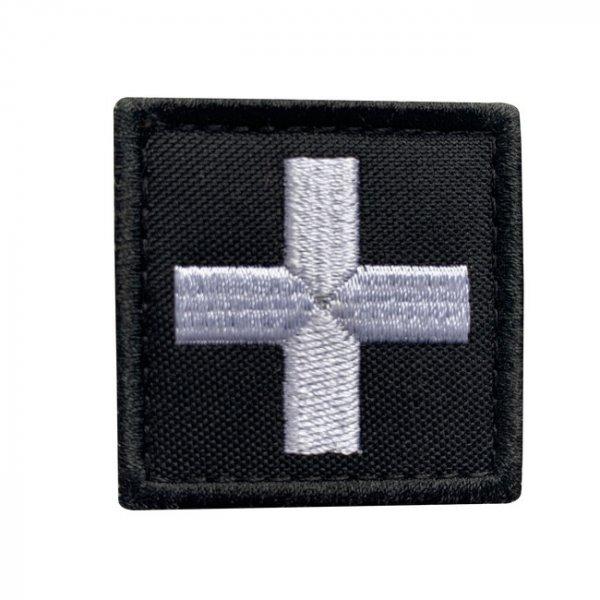 WARAGOD FELVARRÓ Embroidery Cross Medic Patch Black and White