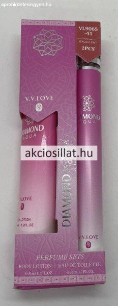 V.V.Love Diamond Aqua ajándékcsomag ( EDT 35ml + Testápoló 35ml )