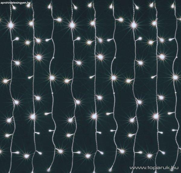 HOME KIN 126C/WH Beltéri LED-es fényfüggöny, 126 db hideg fehér színű
LED-del, 90 x 140 cm