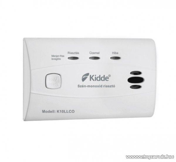 Kidde K10LLCO-HU Elemes szénmonoxid érzékelő, CO riasztó LED
visszajelzőkkel, 10 év élettartam