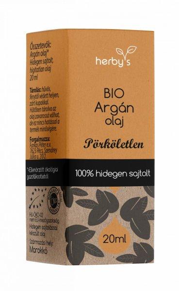 Herbys bio argán olaj hidegen sajtolt 20 ml