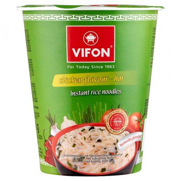 Vifon csirke ízesítésű gluténmentes rizstésztás leves (csípős)
pohárban 60 g