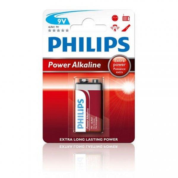 Philips 6LR61P1B/10 elem power alkali 9v 1-bliszter