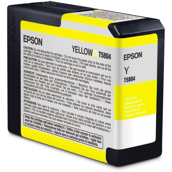 Epson T5804 tintapatron yellow ORIGINAL 