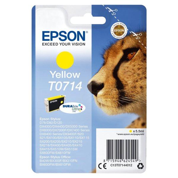 Epson T0714 tintapatron yellow ORIGINAL 