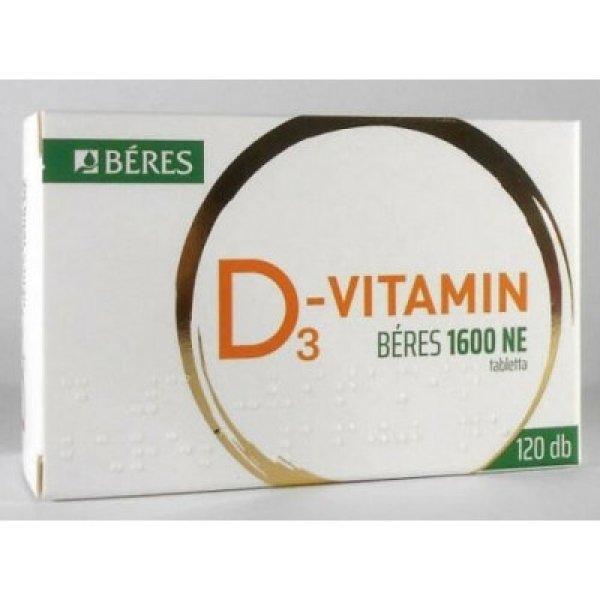 Béres D3-vitamin 1600 Ne tabletta 120 db