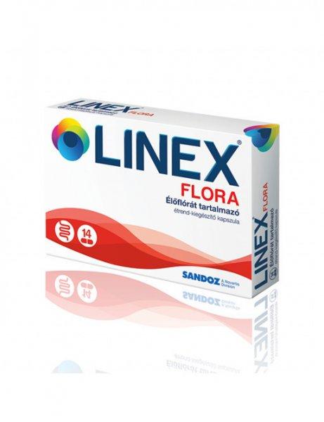 Linex Flora élőflórát tartalmazó étrend-kiegészítő kapszula 14X