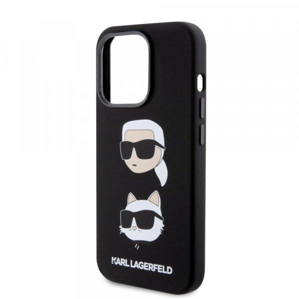 Karl Lagerfeld Liquid Silicone Karl and Choupette Heads Apple iPhone 15 Pro
(6.1) hátlapvédő tok fekete (KLHCP15LSDHKCNK)