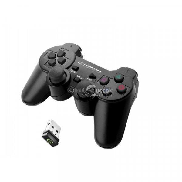 Esperanza vezeték nélküli Játékvezérlő 2.4GHZ PS3/PC USB Gladiator -
Fekete