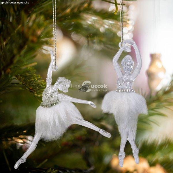 Family Karácsonyi dísz - akril balerina - 14 x 4 x 4 cm - 2 db / csomag