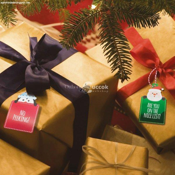 Family Karácsonyi ajándék címke - papír - 9 x 5 cm - 12 db / csomag