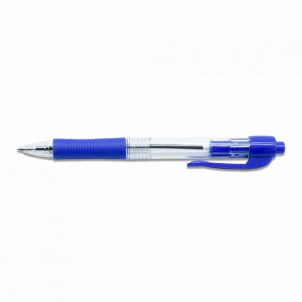 Golyóstoll 0,7mm, gumírozott kék átlátszó test, Bluering® , írásszín
kék