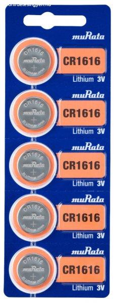 MURATA(Sony) CR1616 lithium gombelem 3V bl/5