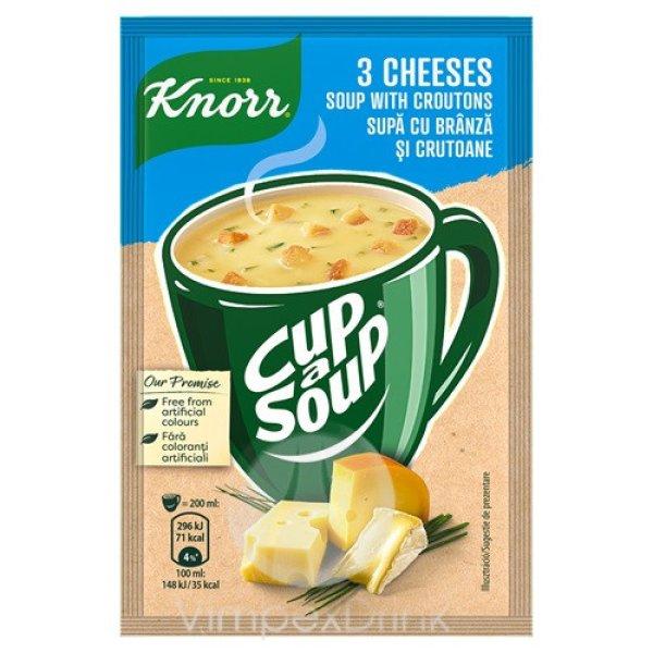 KNORR BÖGRÉS LEVES 17g 3 Sajtos krémleves