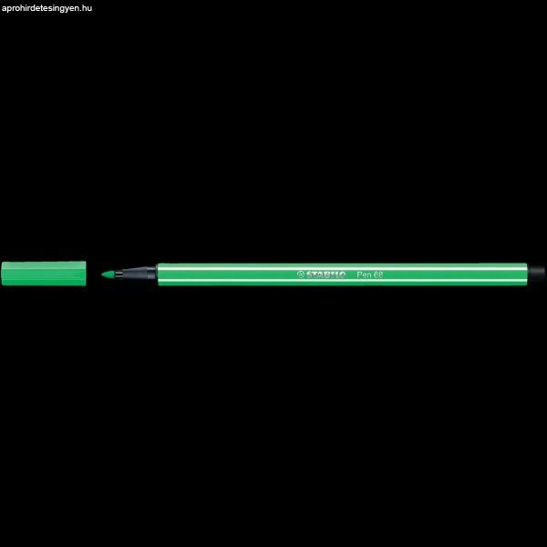 Rostirón, filctoll 1mm, M STABILO Pen 68 smaragdzöld 