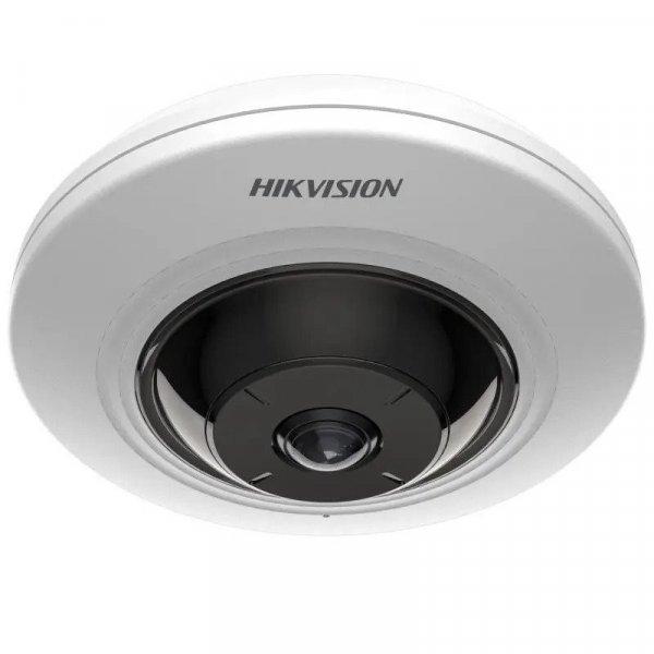 Hikvision DS-2CD2955G0-ISU (1.05mm) 5 MP WDR mini IR IP fisheye kamera 180°
látószöggel, hang I/O, riasztás I/O