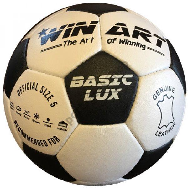 Winart Basic Lux Soccerball, bőr focilabda 5-ös méret