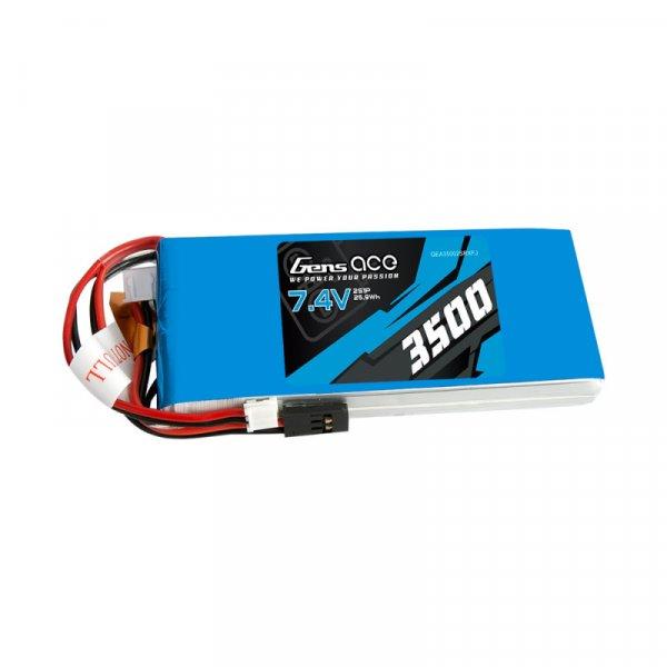Akumulator LiPo Gens Ace 3500mAh 7,4V 1C 2S1P RX/TX