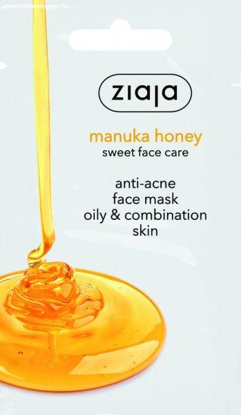 Ziaja manuka mézes pattanás elleni arcmaszk zsíros, vegyes bőrre 7 ml