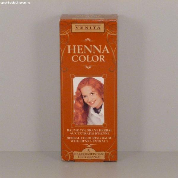 Henna Color szinező hajbalzsam nr 3 tűznarancs 75 ml
