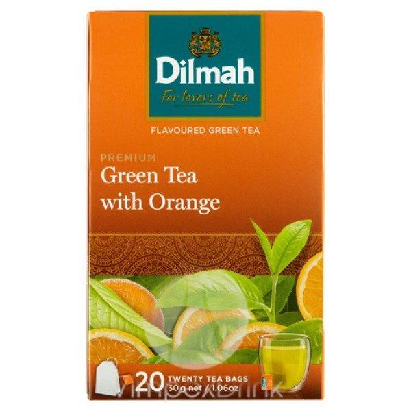 Dilmah Green Tea with Orange 20*1,5g