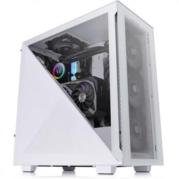 Thermaltake Divider 300 TG Snow táp nélküli ablakos Mid Tower
számítógépház fehér