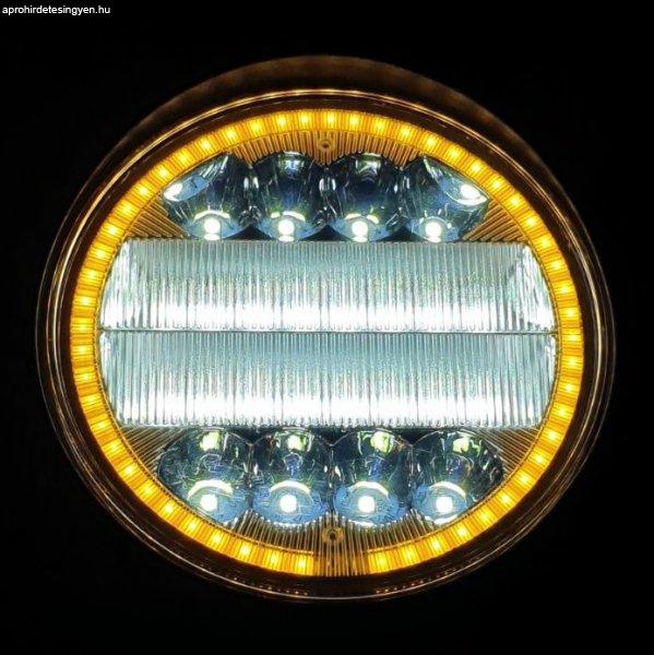 SMD LED munkalámpa 24 LED-es kerek, LED gyűrűvel, kombinált fény
