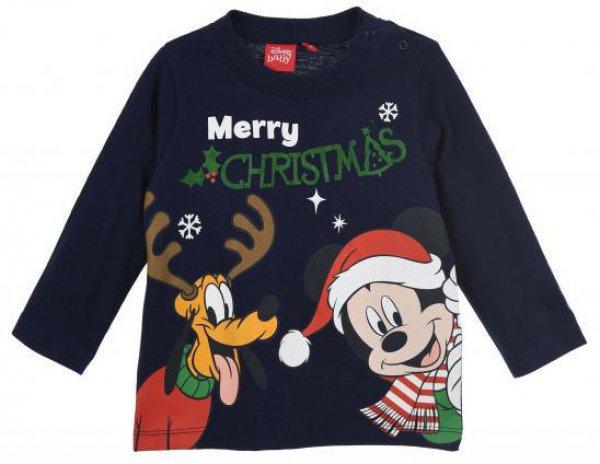 Disney Mickey Karácsonyi baba póló, felső 12 hó