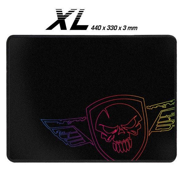 Spirit of Gamer Egérpad - Darkskull Mouse Pad - King Size (430 x 330 x 3mm;
varrott szélek; fekete)