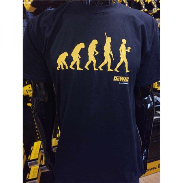 DeWALT Evolution póló fekete - M 