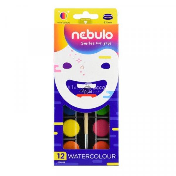 Nebulo vízfesték készlet 12 színű