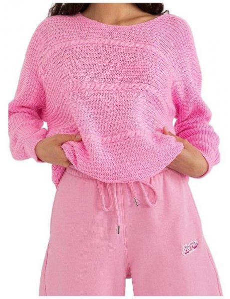 Klasszikus rózsaszín pulóver