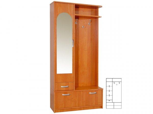 NAP-Prince1 előszoba bútor tükrös polcos szekrénnyel