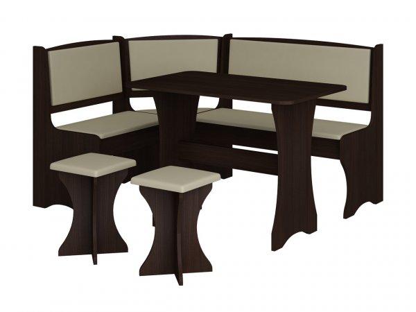 NAP-Sarokülő asztallal és 2 étkezőszékkel