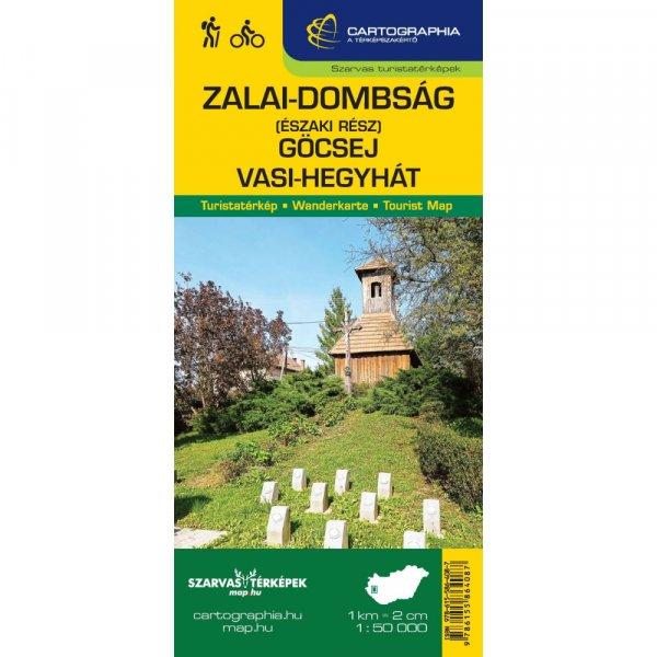 Zalai-dombság (északi rész), Göcsej és Vasi-hegyhát turistatérkép -
Cartographia