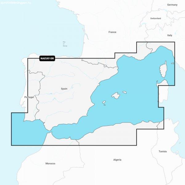 Navionics Platinum+ Spanyolország és a Földközi-tenger partvidéke (EU010R)