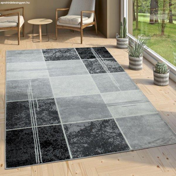 Dora modern szőnyeg geometriai mintával - szürke szőnyeg 160x220 cm