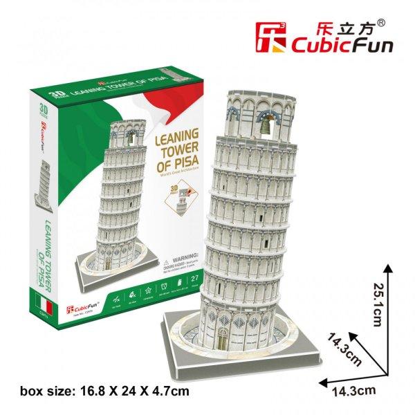 3D puzzle: Pisai ferde torony CubicFun 3D híres épület makettek