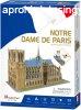 3D puzzle: prizsi Notre Dame CubicFun 3D plet makettek