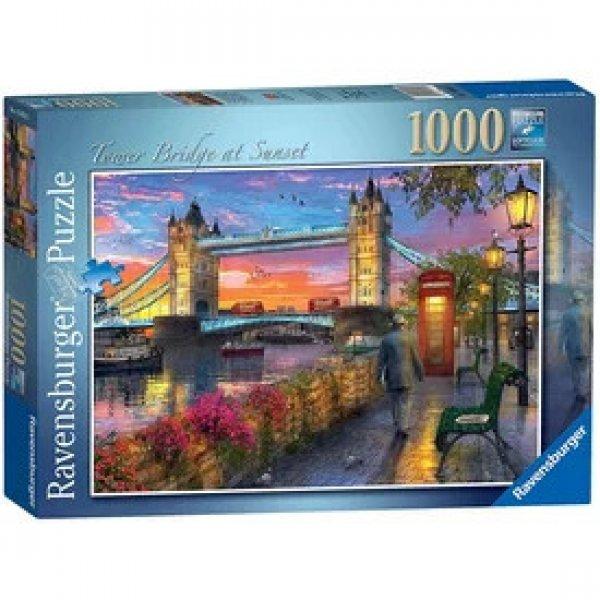 Ravensburger: Puzzle 1 000 db - Tower Bridge naplementében