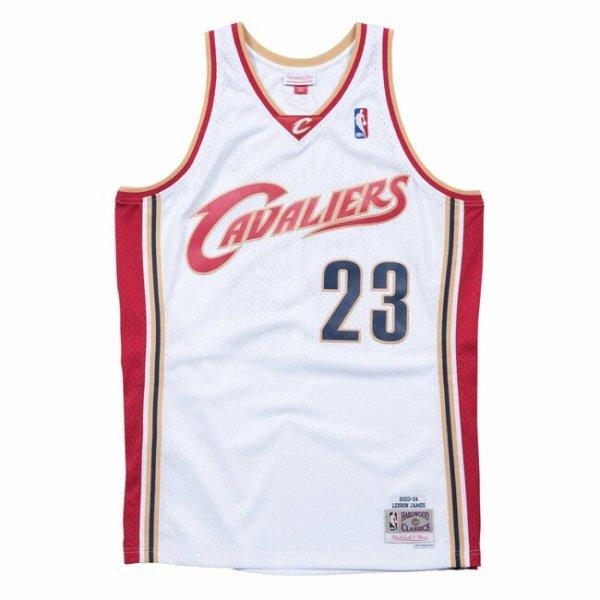 Mitchell & Ness Cleveland Cavaliers #23 LeBron James Swingman Jersey white/red