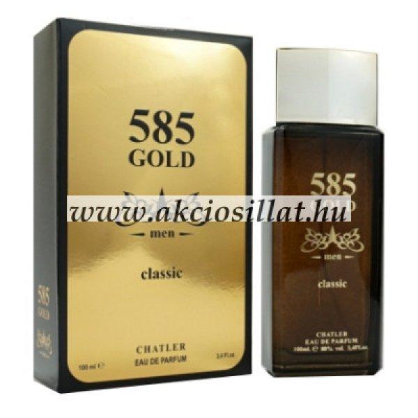 Chatler 585 Gold Classic Men EDP 100ml / Paco Rabanne 1 Million parfüm utánzat