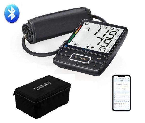 SilverCrest SBM 69 Bluetooth felkaros digitális automata vérnyomásmérő
22-42 cm mandzsettával