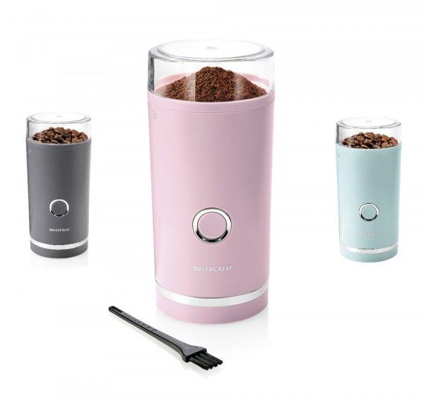 SilverCrest SKMS 180 A1 elektromos kávédaráló, Coffee Grinder, 180W 70g (8 -
9 csésze kapacitás) pink / zöld / szürke színben