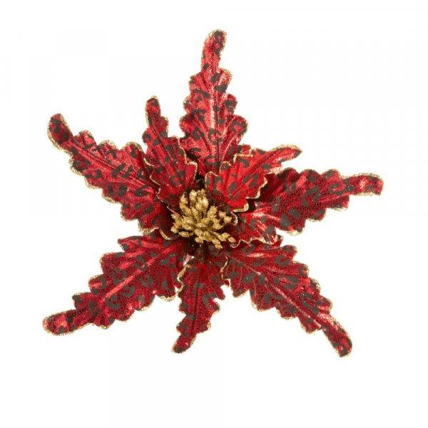 Dekoratív karácsonyi virág 99 Piros 26x15 cm
