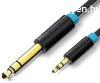 Vention 6.5mm jack/M -> 3.5mm jack/M, (audio,fekete), 5m,