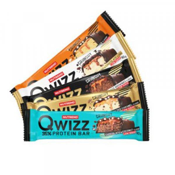 NUTREND QWIZZ Protein Bar 60g Chocolate Brownies (12pcs)