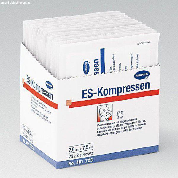 Hartmann ES-Kompressen, steril, 8 rétegű 7,5x7,5 cm 25*2db