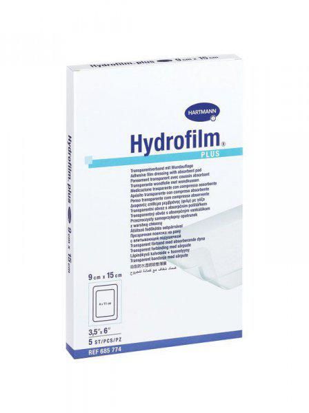 Hartmann Hydrofilm Plus filmkötszer sebpárnával 9x10 cm 5db